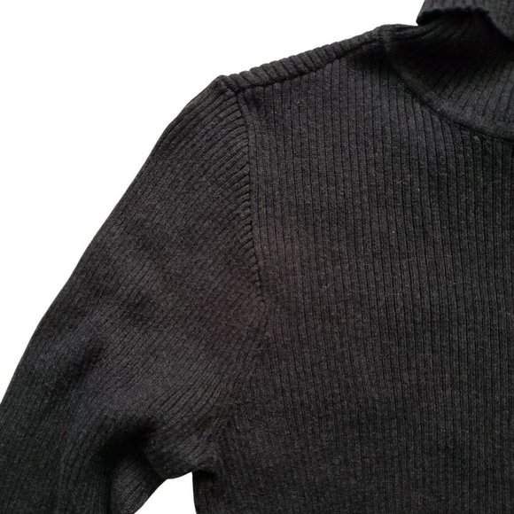 Gap Basics Solid Dark Grey Turtleneck Sweater- Size Large - Picture 4 of 6